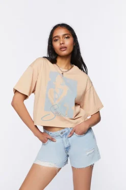 Selena Graphic Cropped Tee