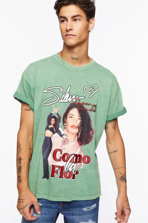 Selena Oil Wash Graphic Tee