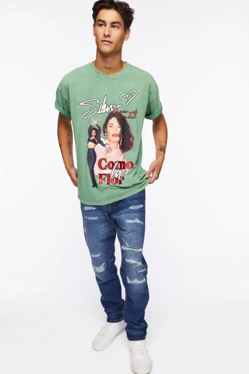 Selena Oil Wash Graphic Tee