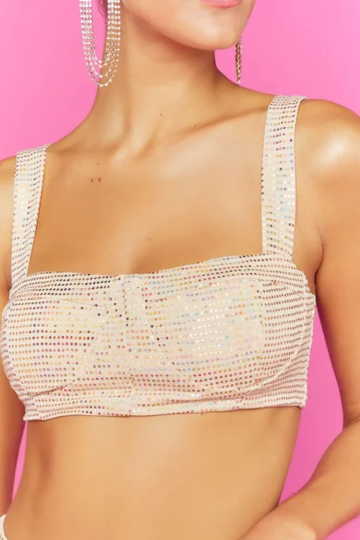 Sequin Bustier Bralette