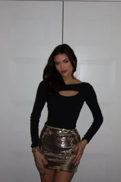 Sequin Micro Mini Skirt