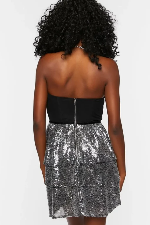 Sequin Sweetheart Mini Dress