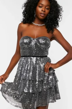 Sequin Sweetheart Mini Dress