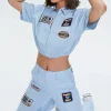 900 Series Club Patch Graphic Pants