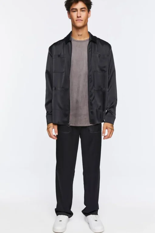 Sheeny Drawstring Trousers