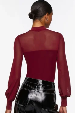 Sheer Illusion Neck Bodysuit