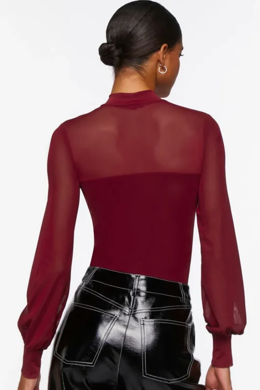 Sheer Illusion Neck Bodysuit
