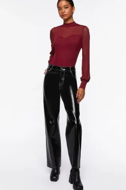 Sheer Illusion Neck Bodysuit