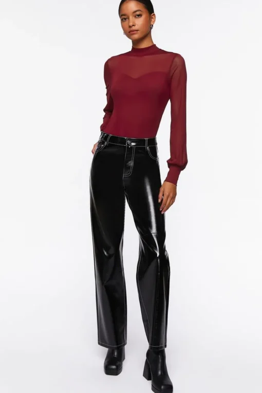 Sheer Illusion Neck Bodysuit