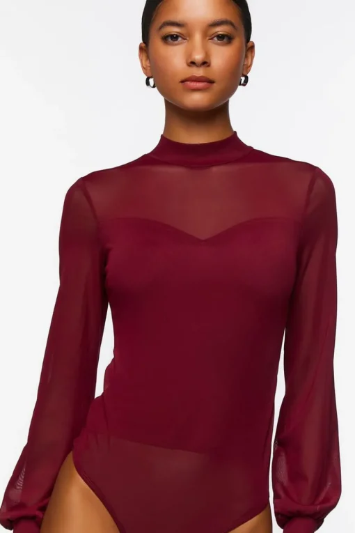 Sheer Illusion Neck Bodysuit