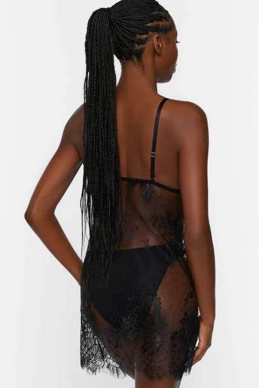 Sheer Lace Lingerie Slip