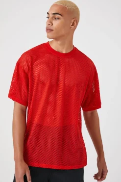 Sheer Mesh Netted Tee