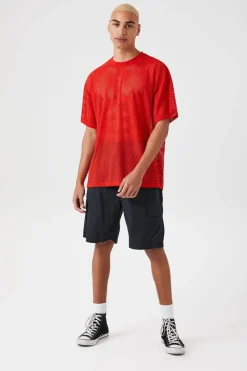 Sheer Mesh Netted Tee