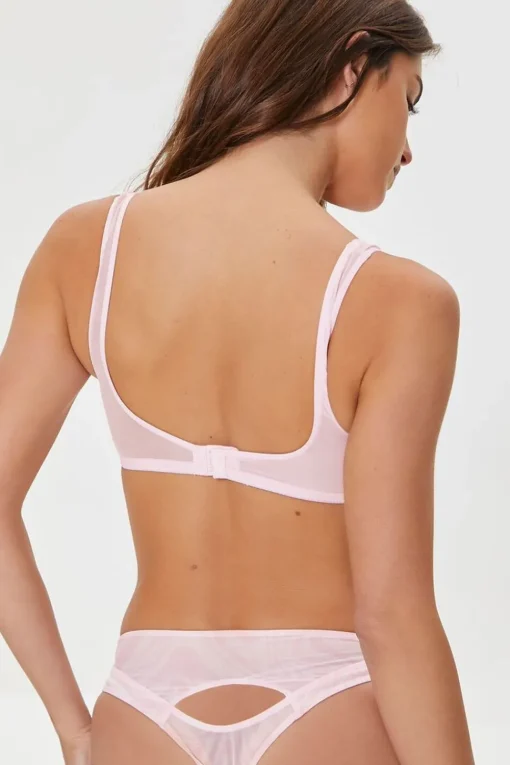 Sheer Mesh Underwire Bra