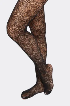 Sheer Scalloped Tights