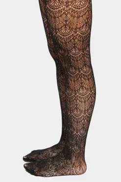 Sheer Scalloped Tights