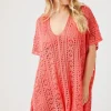 Sheer Swim Cover-Up Dress