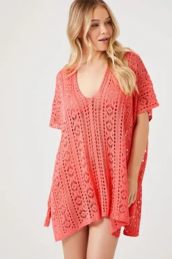 Sheer Swim Cover-Up Dress