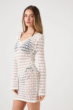 Sheer Swim Cover-Up Dress