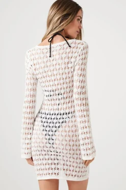 Sheer Swim Cover-Up Dress