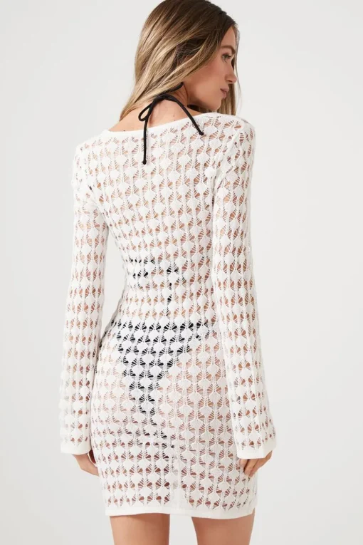 Sheer Swim Cover-Up Dress