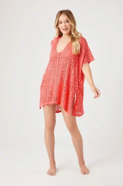 Sheer Swim Cover-Up Dress