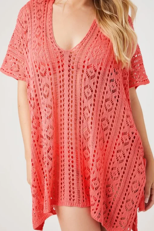 Sheer Swim Cover-Up Dress