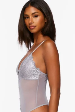 Shimmer Lace Lingerie Bodysuit
