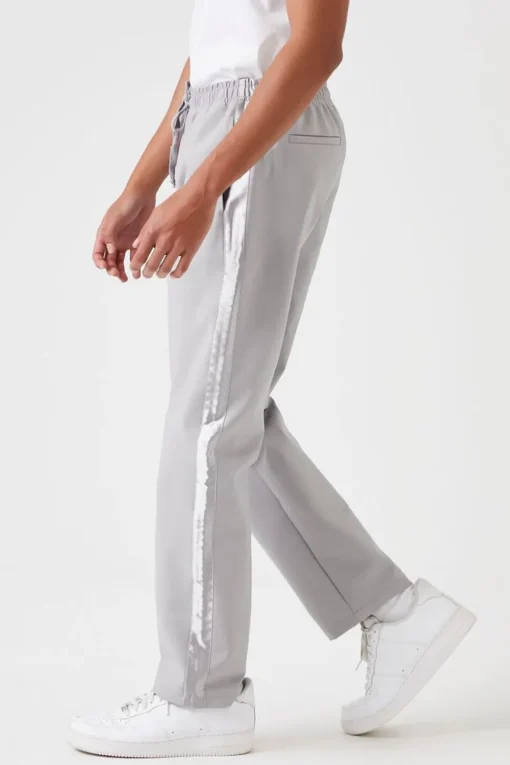 Side-Striped Straight Pants