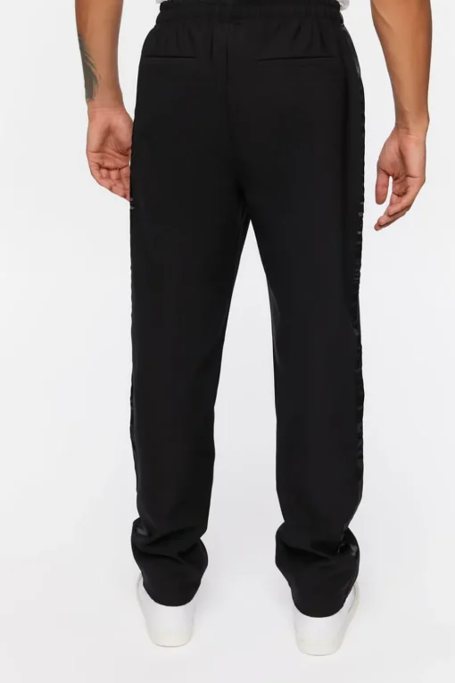 Side-Striped Straight Pants
