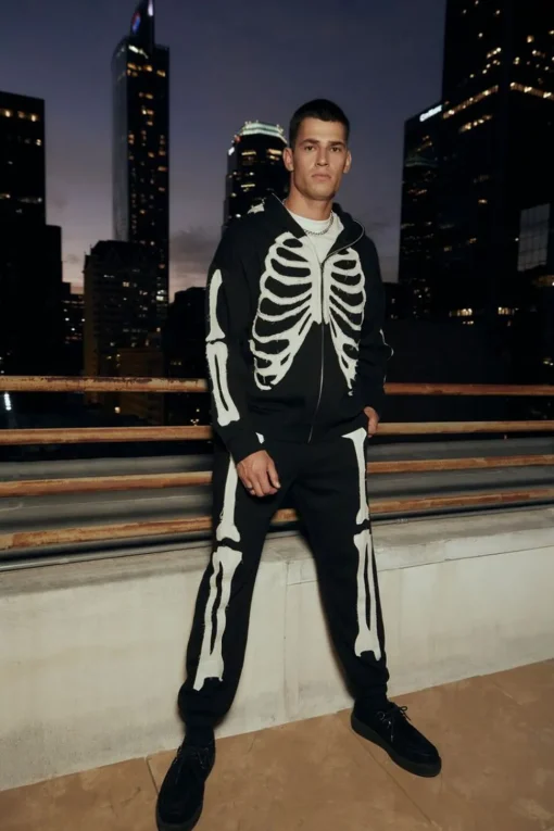 Skeleton Print Joggers