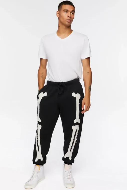Skeleton Print Joggers