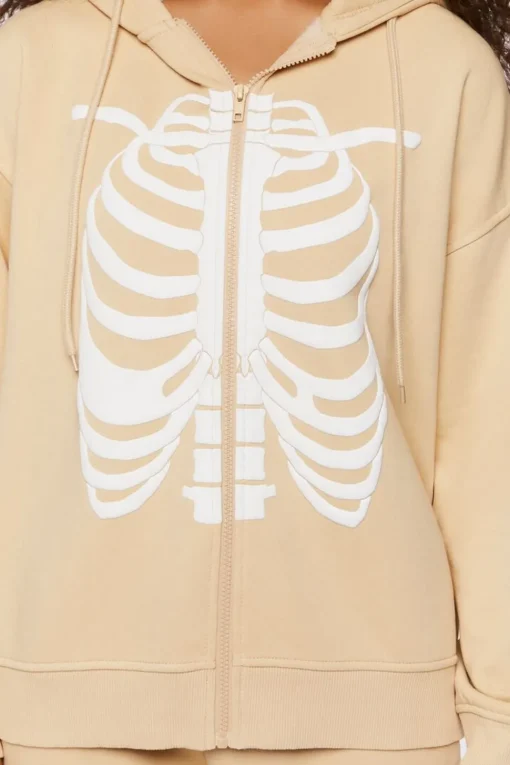 Skeleton Zip-Up Hoodie