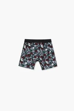 Skull & Rose Print Boxer Shorts