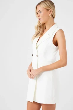 Sleeveless Blazer Mini Dress