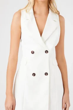 Sleeveless Blazer Mini Dress