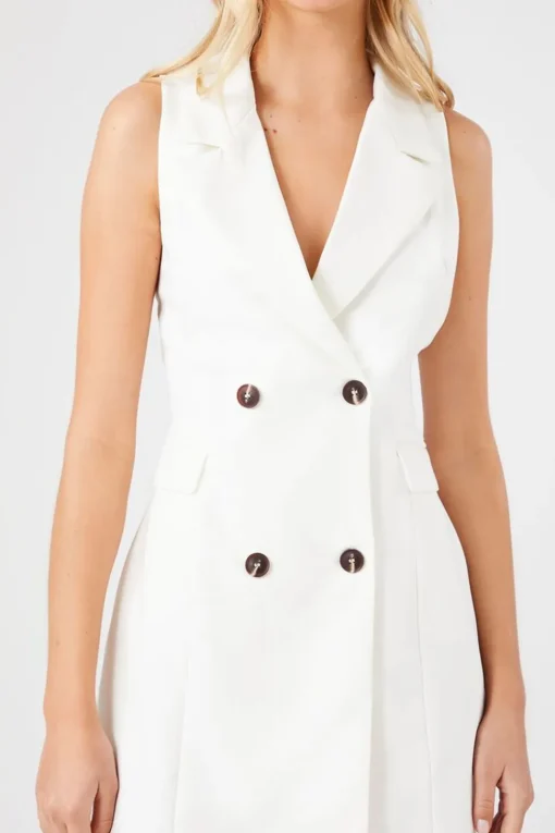 Sleeveless Blazer Mini Dress