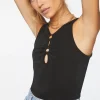 Sleeveless Cutout Top