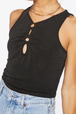 Sleeveless Cutout Top