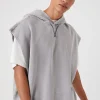 Sleeveless Drawstring Hoodie