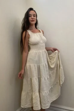 Sleeveless Tiered Midi Dress