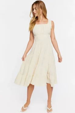 Sleeveless Tiered Midi Dress