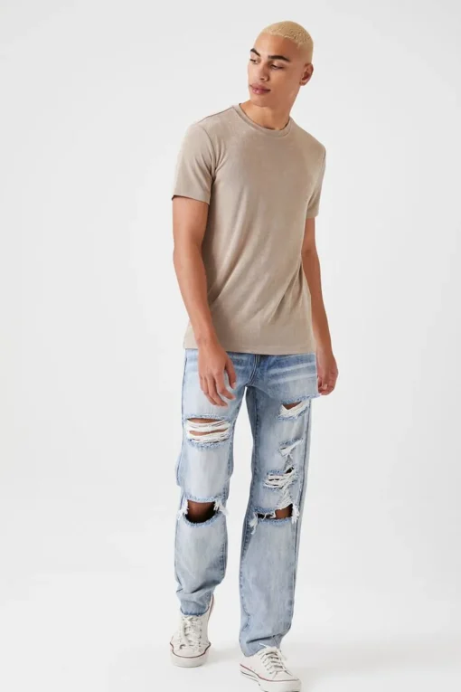 Slim-Fit Jersey Knit Crew Tee
