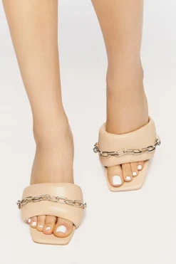 Slip-On Chain Heels