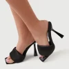 Slip-On Square-Toe Stiletto Heels