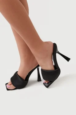 Slip-On Square-Toe Stiletto Heels