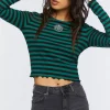 Slytherin Embroidered Graphic Top