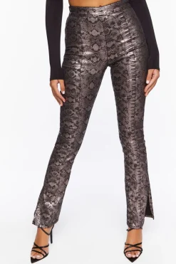 Snake Print Stretch Jeans