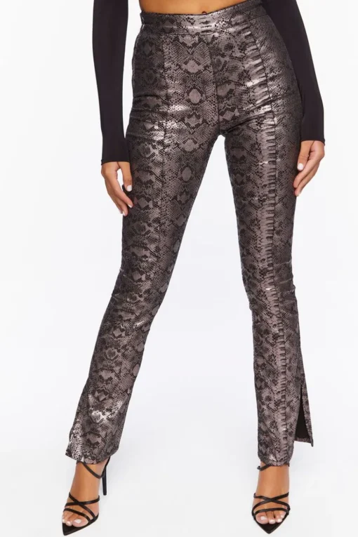Snake Print Stretch Jeans