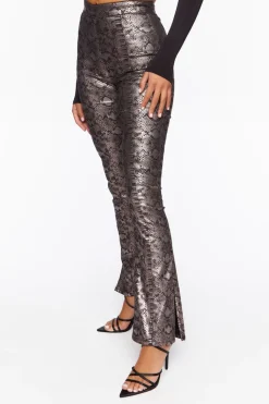 Snake Print Stretch Jeans
